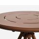 Table de jardin ronde RAY CAFE Woud, coloris corten