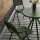 Table de jardin ronde RAY CAFE Woud, coloris vert foncé