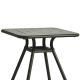 Table de jardin carrée RAY CAFE Woud, coloris vert foncé