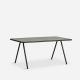 Table de jardin vert foncé plateau aluminium 160 cm RAY Woud