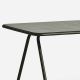 Table de jardin vert foncé plateau aluminium 160 cm RAY Woud