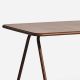 Table de jardin corten plateau aluminium 160 cm RAY Woud