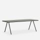 Table de jardin vert foncé plateau aluminium 220 cm RAY Woud