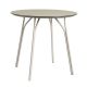 Table ronde Ø90 cm TREE Woud, pieds beige et plateau FENIX NTM® beige