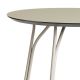 Table ronde Ø90 cm TREE Woud, pieds beige et plateau FENIX NTM® beige