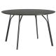 Table ronde Ø120 cm TREE Woud, pieds noirs et plateau FENIX NTM® noir