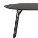 Table ronde Ø120 cm TREE Woud, pieds noirs et plateau FENIX NTM® noir