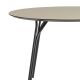 Table ronde Ø120 cm TREE Woud, pieds noirs et plateau FENIX NTM® beige