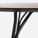 Table ronde Ø120 cm TREE Woud, pieds noirs et plateau FENIX NTM® beige