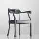 Fauteuil design en bois gris foncé RAW Muuto