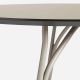 Table rectangulaire 220 cm TREE Woud, pieds beige et plateau FENIX NTM® beige