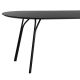 Table rectangulaire 220 cm TREE Woud, pieds noirs et plateau FENIX NTM® noir