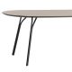 Table rectangulaire 220 cm TREE Woud, pieds noirs et plateau FENIX NTM® beige
