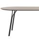 Table rectangulaire 220 cm TREE Woud, pieds noirs et plateau FENIX NTM® beige