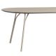 Table rectangulaire 220 cm TREE Woud, pieds beige et plateau FENIX NTM® beige