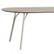 Table rectangulaire 220 cm TREE Woud, pieds beige et plateau FENIX NTM® beige