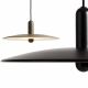 Suspension LU coloris noir et taupe LARGE Woud