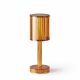 Lampe de Table sans fil GATSBY Cilindro, finition ambre