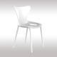 Chaise outdoor laquée LOVE Vondom, blanc brillant