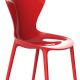 Chaise outdoor laquée LOVE Vondom, rouge brillant