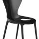 Chaise outdoor laquée LOVE Vondom, noir brillant