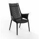 Fauteuil lounge outdoor IBIZA Vondom, coloris noir