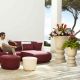 Pots SUAVE laqué Vondom, coloris beige