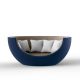 Daybed pivotant ULM MOON Vondom, coque navy, tissus taupe