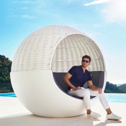 Daybed pivotant avec pare-soleil ULM MOON Vondom