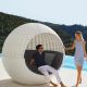 Daybed pivotant avec pare soleil ULM MOON Vondom