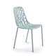 Chaise de jardin aluminium bleu pastel FOREST Fast