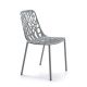 Chaise de jardin aluminium gris métal FOREST Fast
