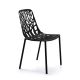 Chaise de jardin aluminium noir FOREST Fast