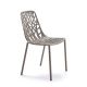 Chaise de jardin aluminium taupe FOREST Fast