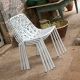 Chaise de jardin aluminium blanc empilables FOREST Fast