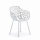 Fauteuil de jardin aluminium blanc FOREST Fast