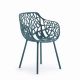 Fauteuil de jardin aluminium bleu canard FOREST Fast