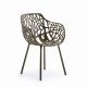 Fauteuil de jardin aluminium brun foncé FOREST Fast