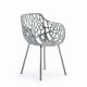 Fauteuil de jardin aluminium gris acier FOREST Fast