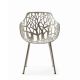 Fauteuil de jardin aluminium taupe FOREST Fast