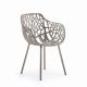 Fauteuil de jardin aluminium taupe FOREST Fast