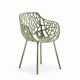 Fauteuil de jardin aluminium thé vert FOREST Fast