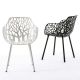 Fauteuil de jardin blanc et noir FOREST Fast