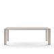 Table aluminium 220 cm GRANDE ARCHE Fast, coloris blanc crème