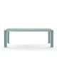 Table aluminium 220 cm GRANDE ARCHE Fast, coloris bleu pastel