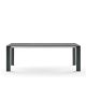 Table aluminium 220 cm GRANDE ARCHE Fast, coloris gris métal