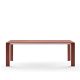 Table aluminium 220 cm GRANDE ARCHE Fast, coloris terracotta