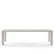 Table extensible aluminium 220/270 cm GRANDE ARCHE Fast, coloris blanc crème