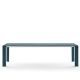 Table extensible aluminium 220/270 cm GRANDE ARCHE Fast, coloris bleu canard