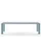 Table extensible aluminium 220/270 cm GRANDE ARCHE Fast, coloris bleu pastel